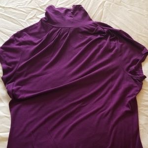 Mock neck dress tee